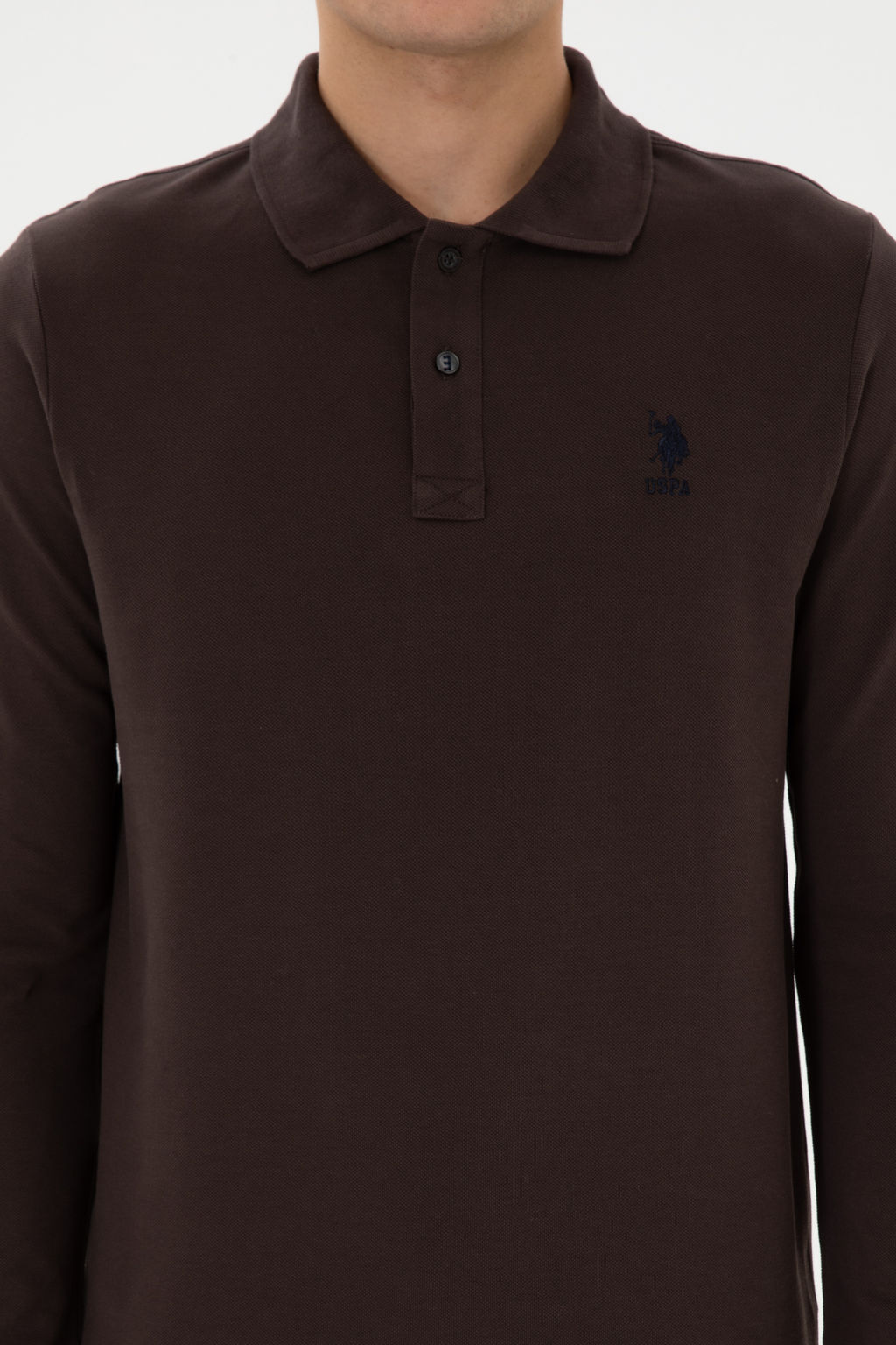 Erkek Koyu Kahverengi Basic Sweatshirt - U.s. polo assn фото 20