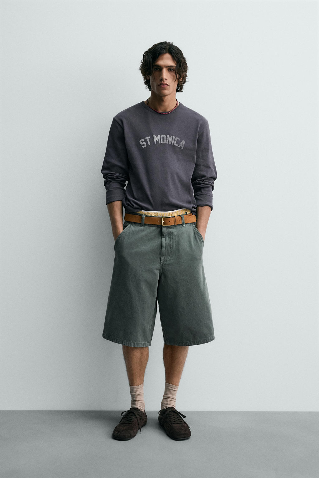 RELAXED FIT LIMITED EDITION BERMUDA SHORTS - Zara фото 10