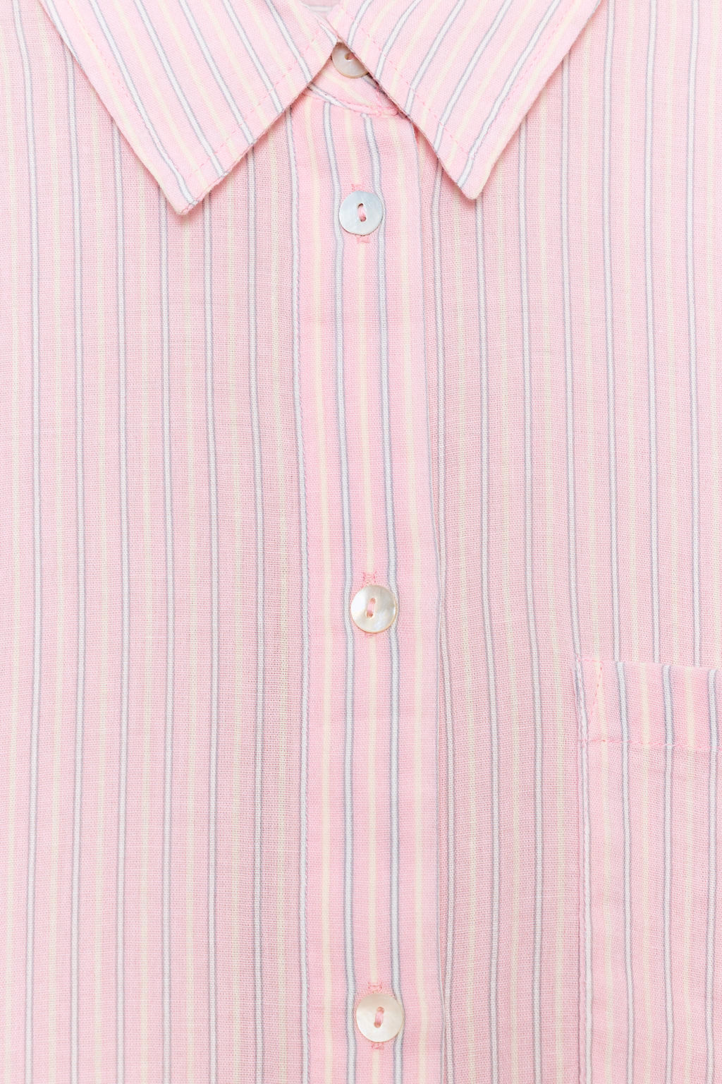 CAMISA GASA OVERSIZE BOLSILLO / Rosas - Zara фото 8