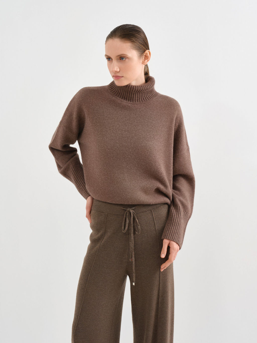 Conso/KTR 230670 - brown melange Брюки женские фото 4