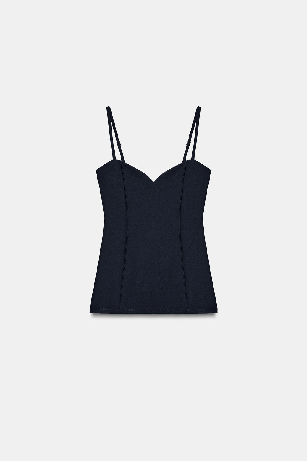 TOP TIRANTES CREPE / Marino - Zara фото 6