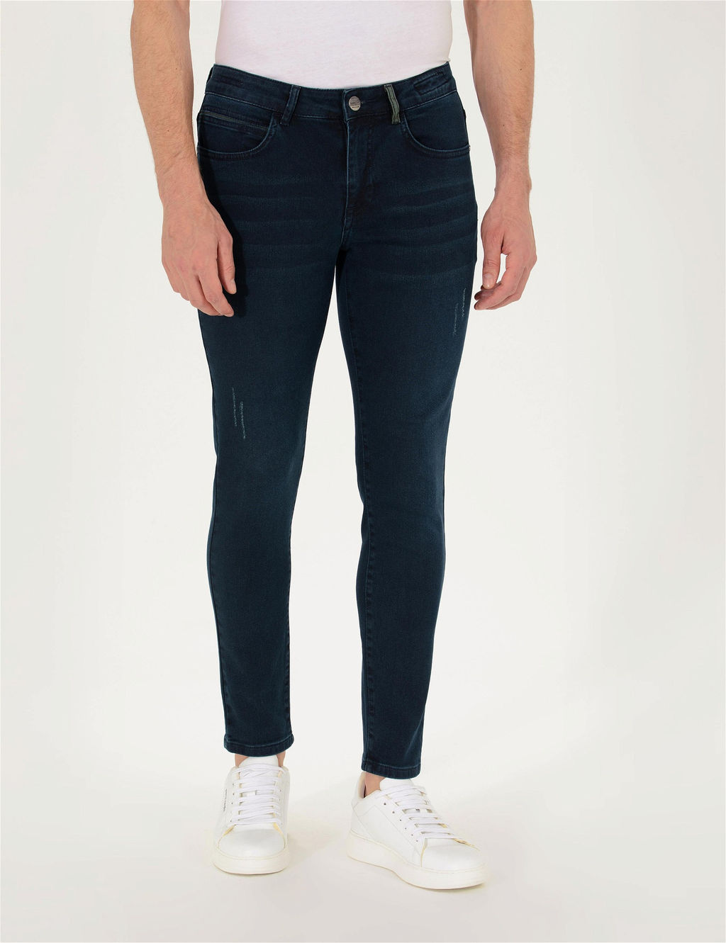 Koyu Lacivert Slim Fit Jean Pantolon - Pierre cardin фото 2