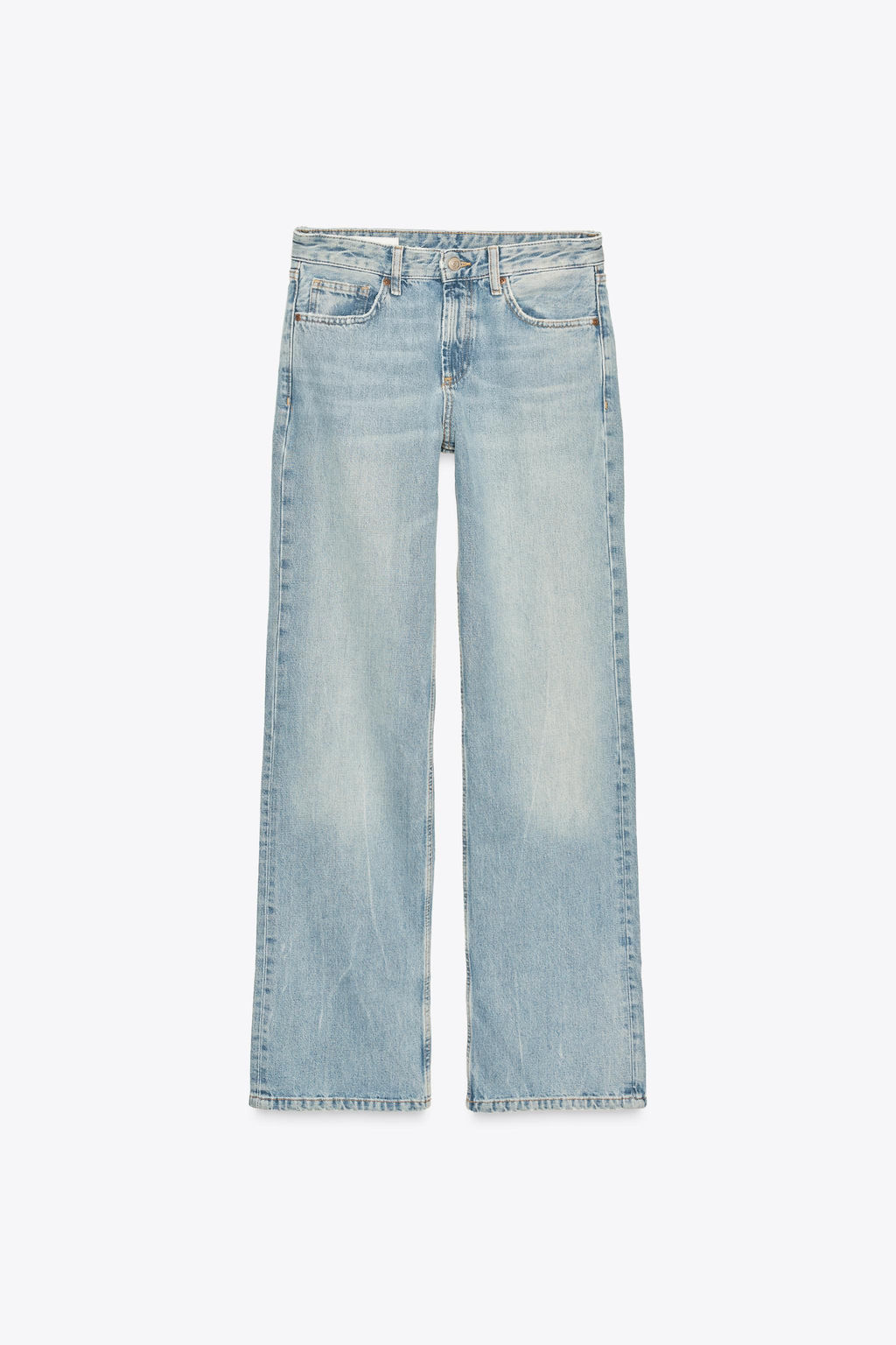 TRF WIDE LEG MID-WAIST JEANS - Zara фото 8