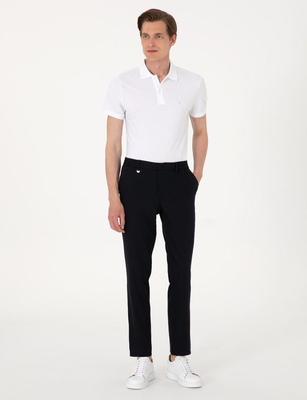 Lacivert Slim Fit Klasik Jogger Pantolon