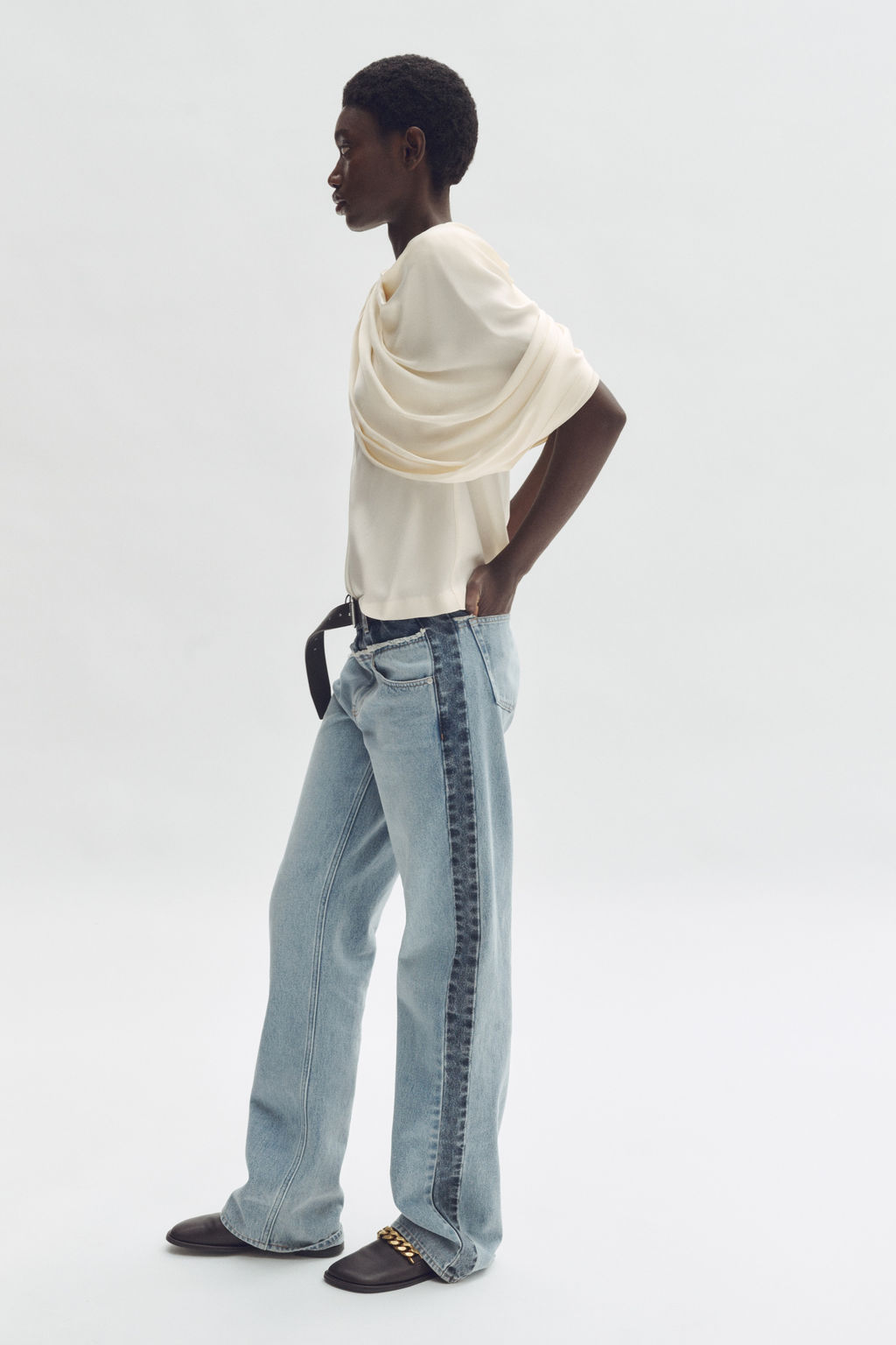 Top drapeado de sat?n - H&m фото 4