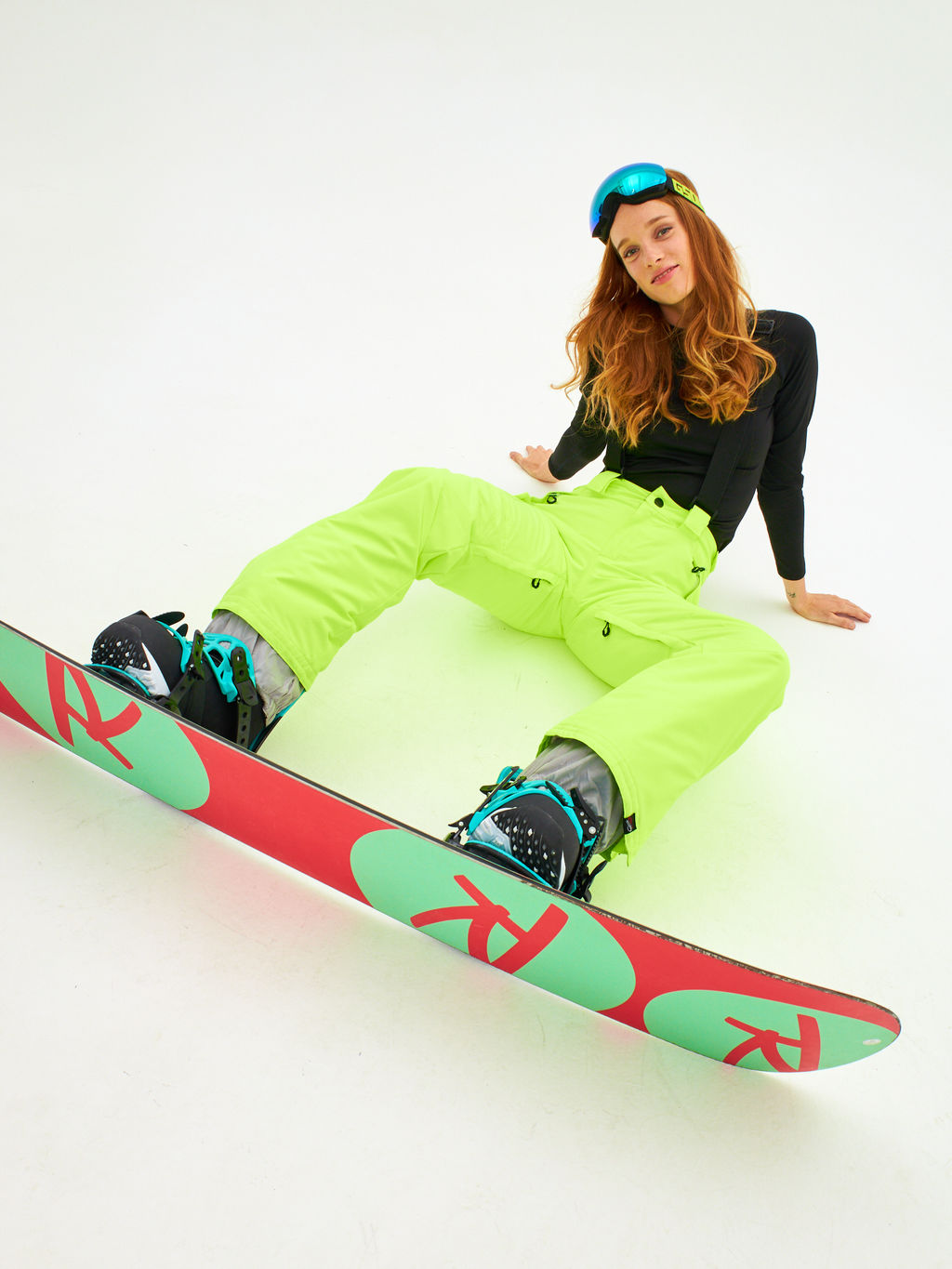 Брюки зимние женские / сноубордические Alpha Endless Симфония склона_YEL Желто-зеленый  фото 22