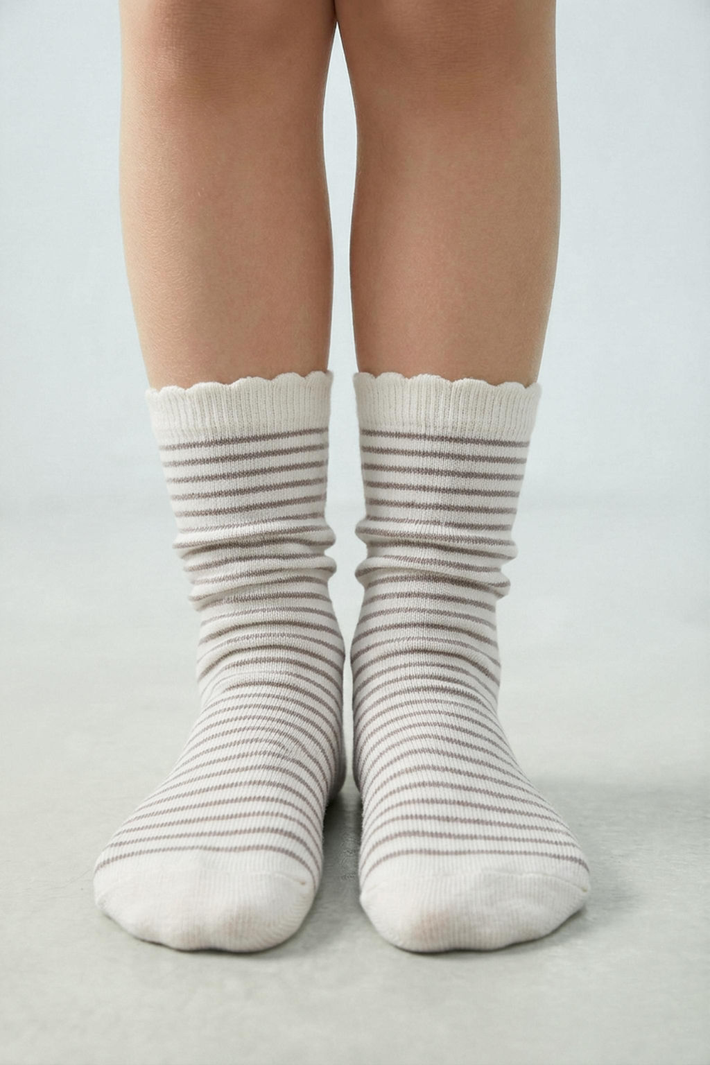 PACK CINCO CALCETINES LARGOS TOPOS Y RAYAS / Tostado - Zara фото 8