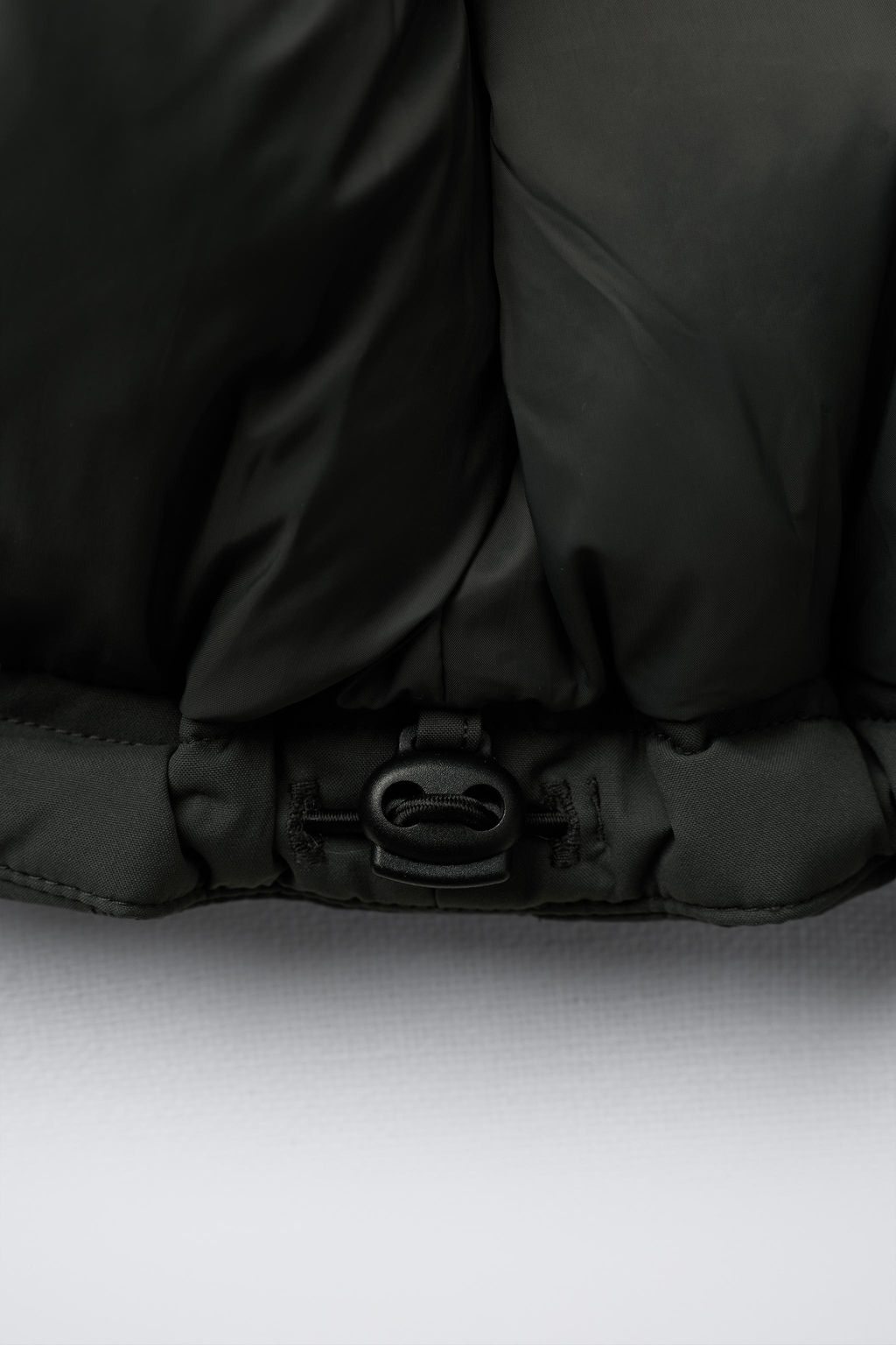 WATER-REPELLENT 50% FEATHER AND 50% DOWN PUFFER JACKET WITH LABEL