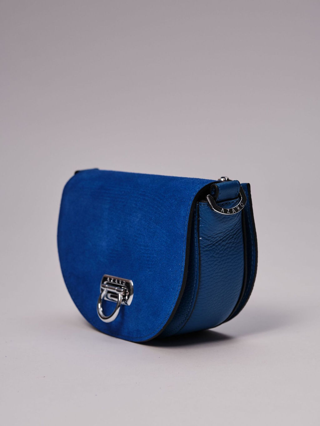 Сумка замшевая Azaro 31032 синяя гуашь