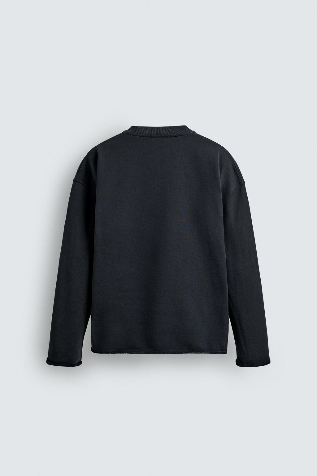 CREW NECK SWEATSHIRT WITH IRREGULAR FINISH - Zara фото 8