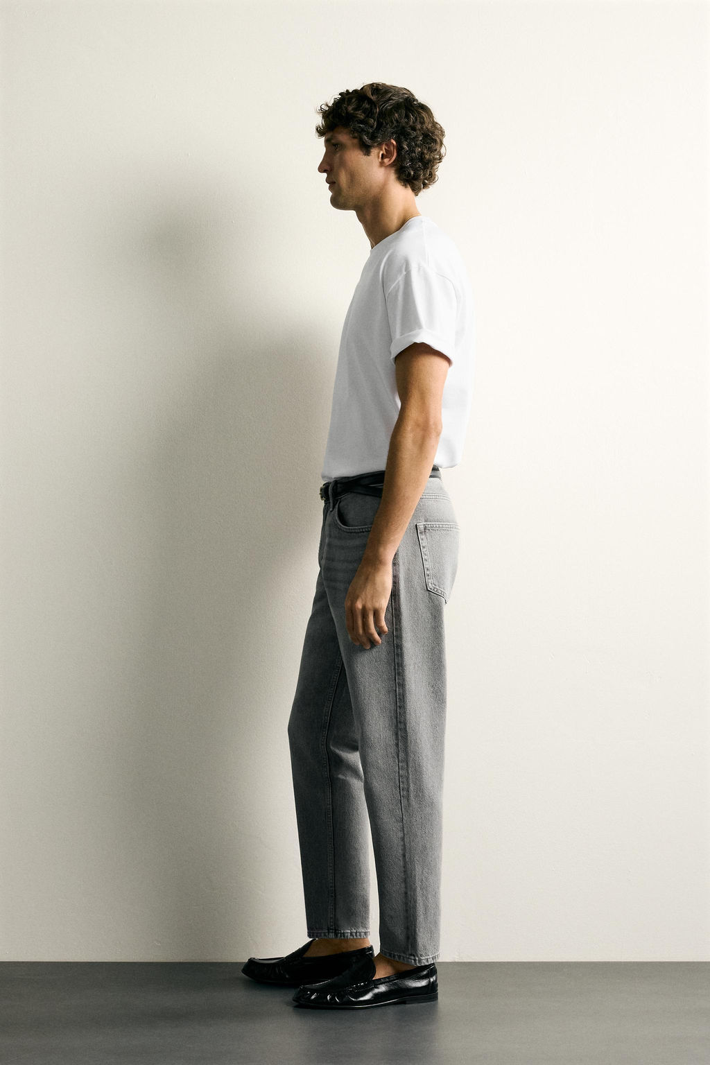 JEANS SLIM TAPERED FIT / Gris - Zara фото 4