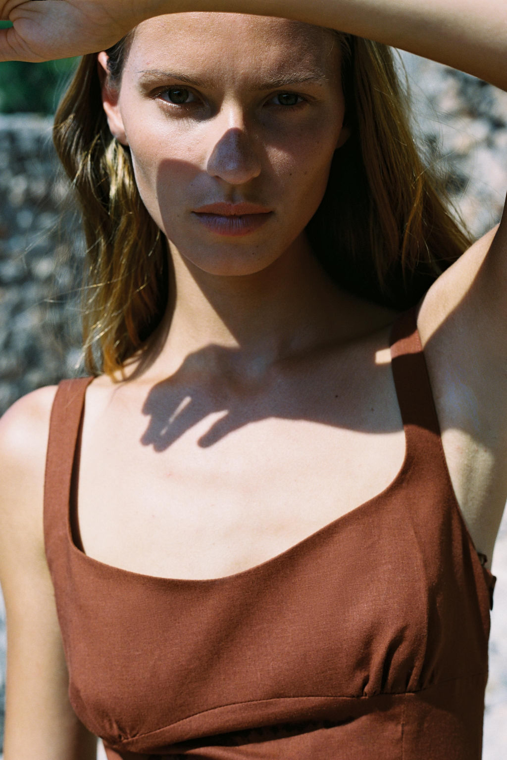 LINEN BLEND MIDI DRESS - Zara фото 13