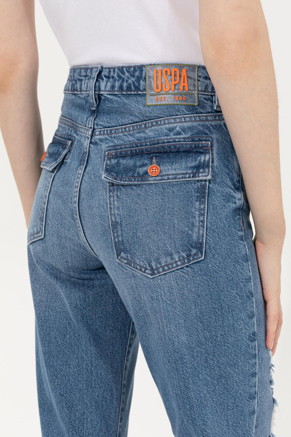 Женские зеленые джинсовые брюки Неожиданная скидка в корзине - U.s. polo assn фото 7