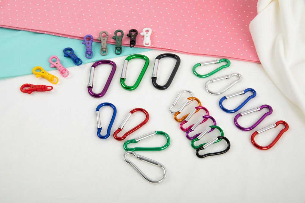 Фурнитура сумочная металл Gamma GH 120/25/10 Карабин 20 мм 10 шт. №04 под никель