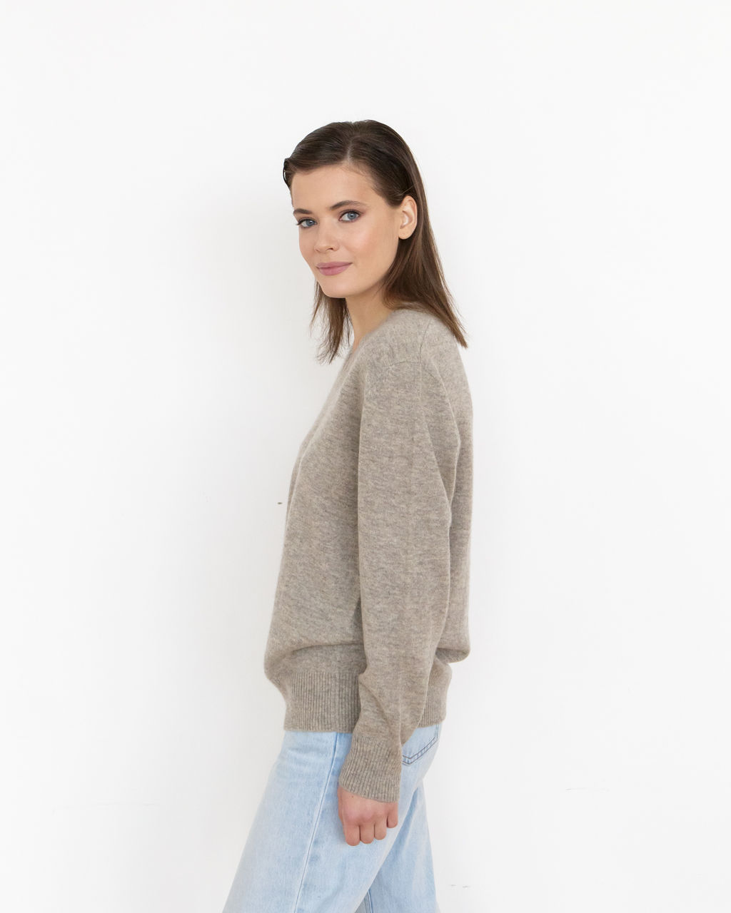 Джемпер из пуха яка и кашемира 3015 серый