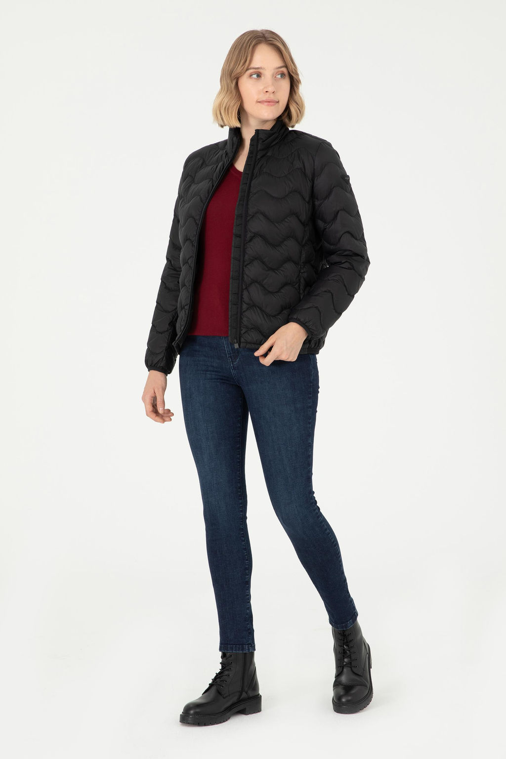Женское черное пальто Неожиданная скидка в корзине - U.s. polo assn фото 11