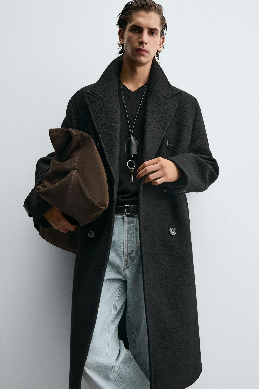 BOUCLE TEXTURED WOOL COAT - Zara фото 21