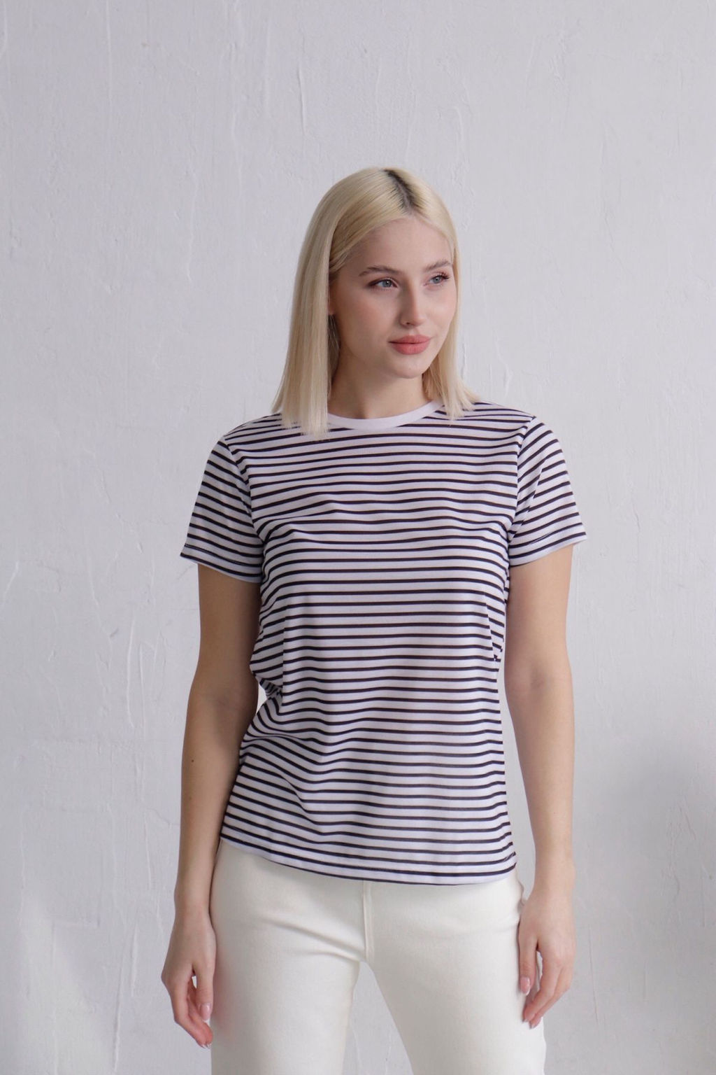 11077 Футболка базовая в полоску - Martichelli фото 2