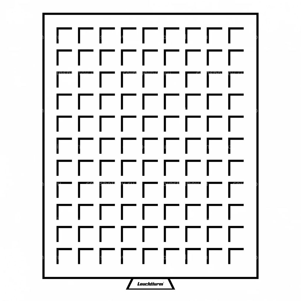Кассета на 99 квадратных ячеек размером 19х19 мм MB LEUCHTTURM 333127
