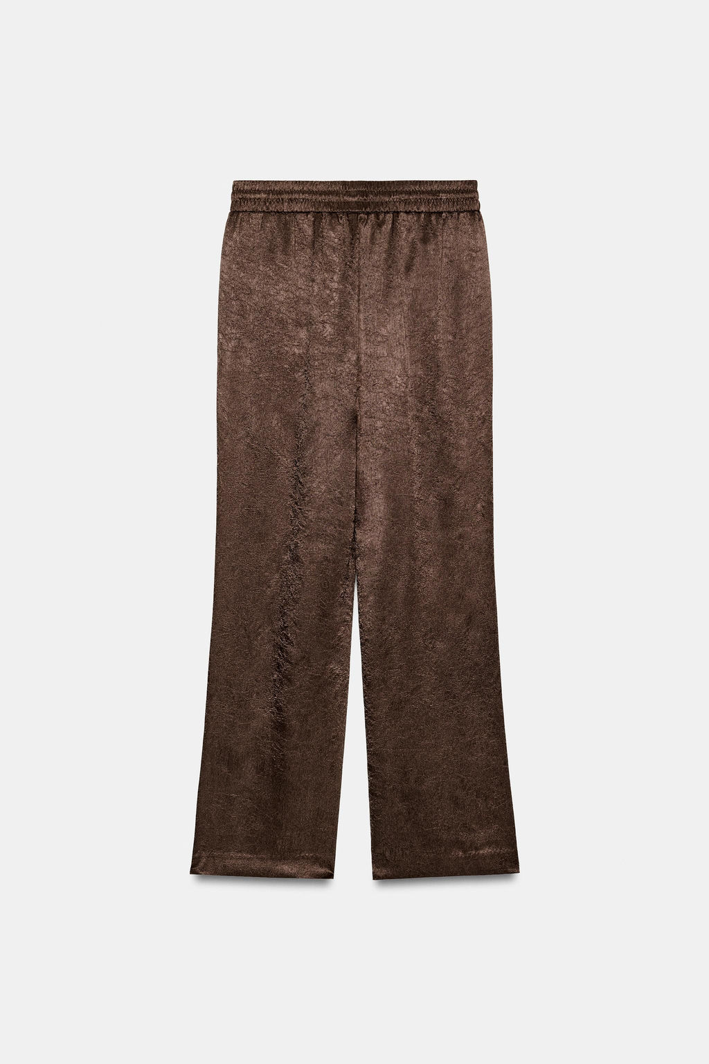 PANTAL?N FLUIDO EFECTO ARRUGADO / Marr?n - Zara фото 6