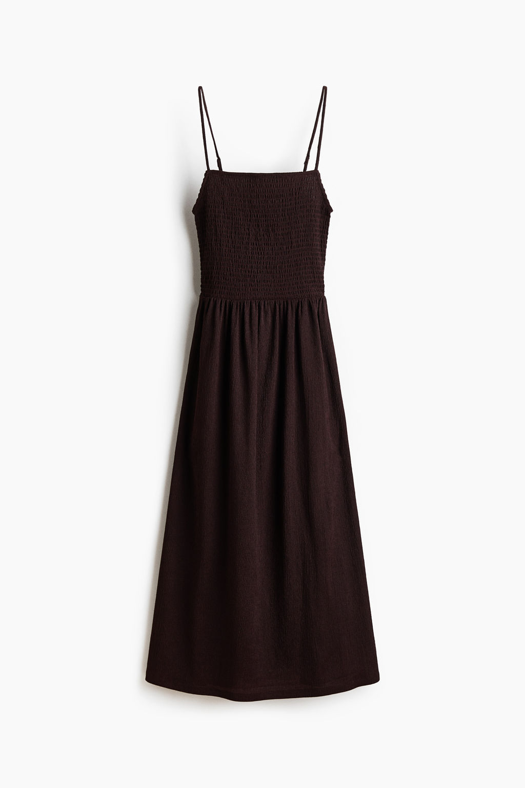 Vestido de tirantes con cuerpo nido de abeja - H&m фото 8