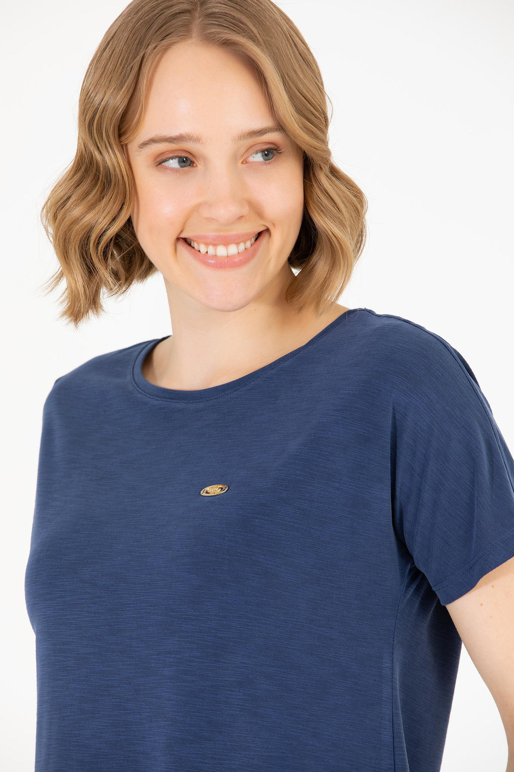 U. S. Polo Assn Женская темно-синяя футболка с круглым вырезом - U.s. polo assn фото 2