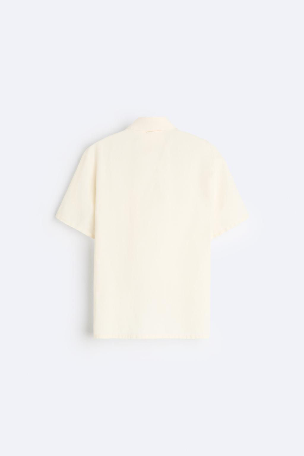 PAMUKLU KETEN GOMLEK - Zara фото 8