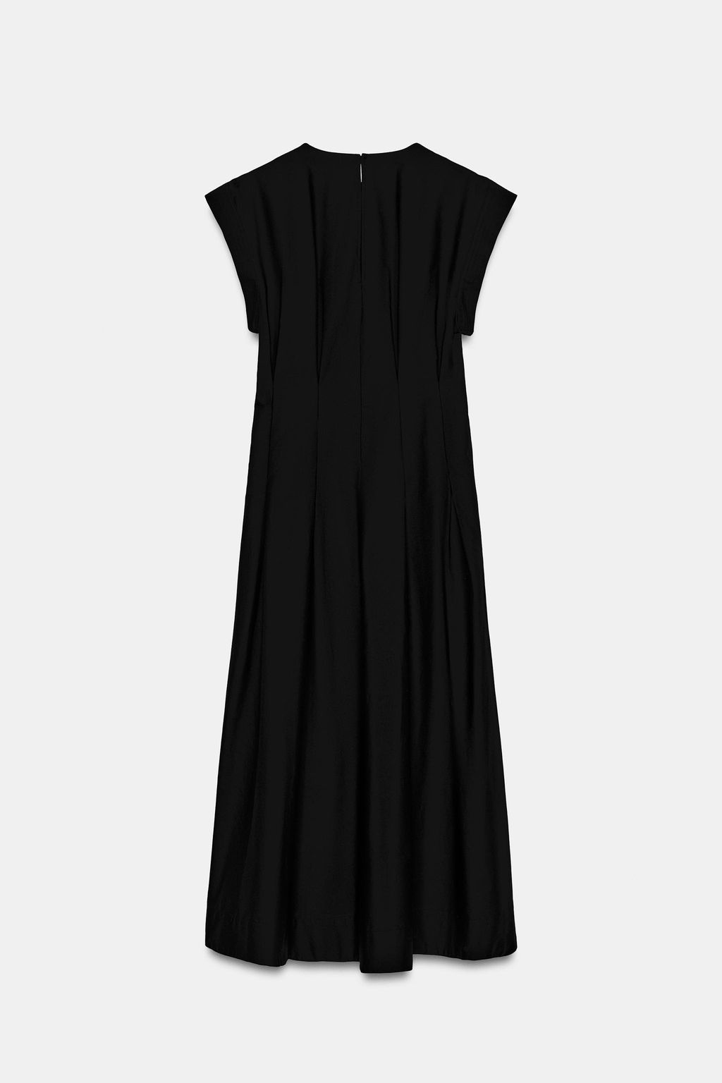 VESTIDO POPEL?N PLIEGUES ZW COLLECTION / Negro - Zara фото 15