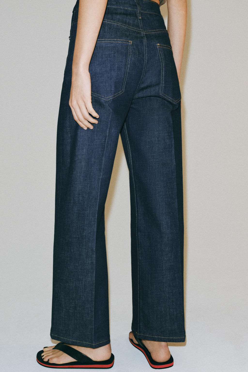 JEANS ZW COLLECTION WIDE LEG TIRO ALTO / Azul - Zara фото 3