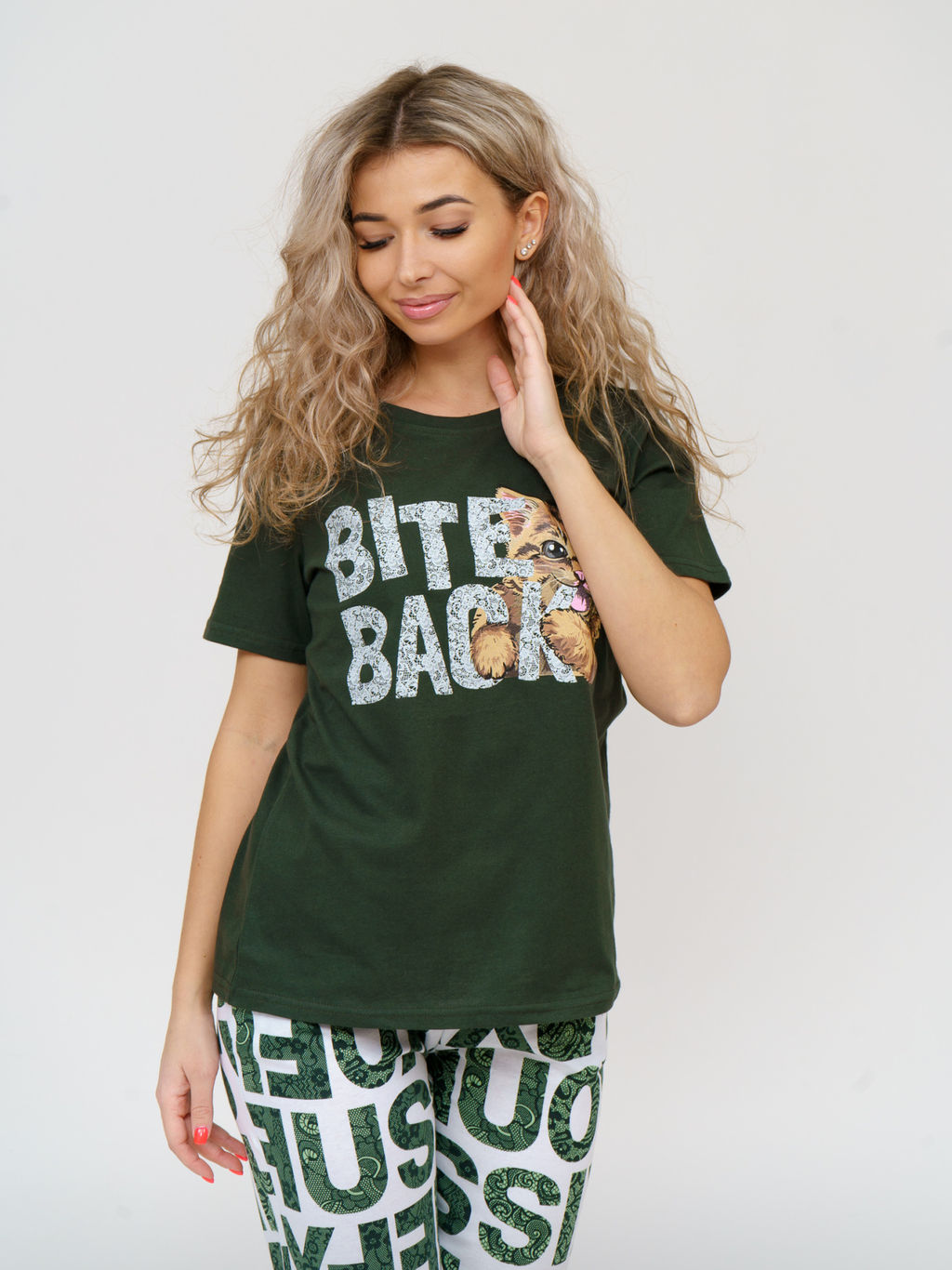 775/2 Пижама "Буквы/хаки"