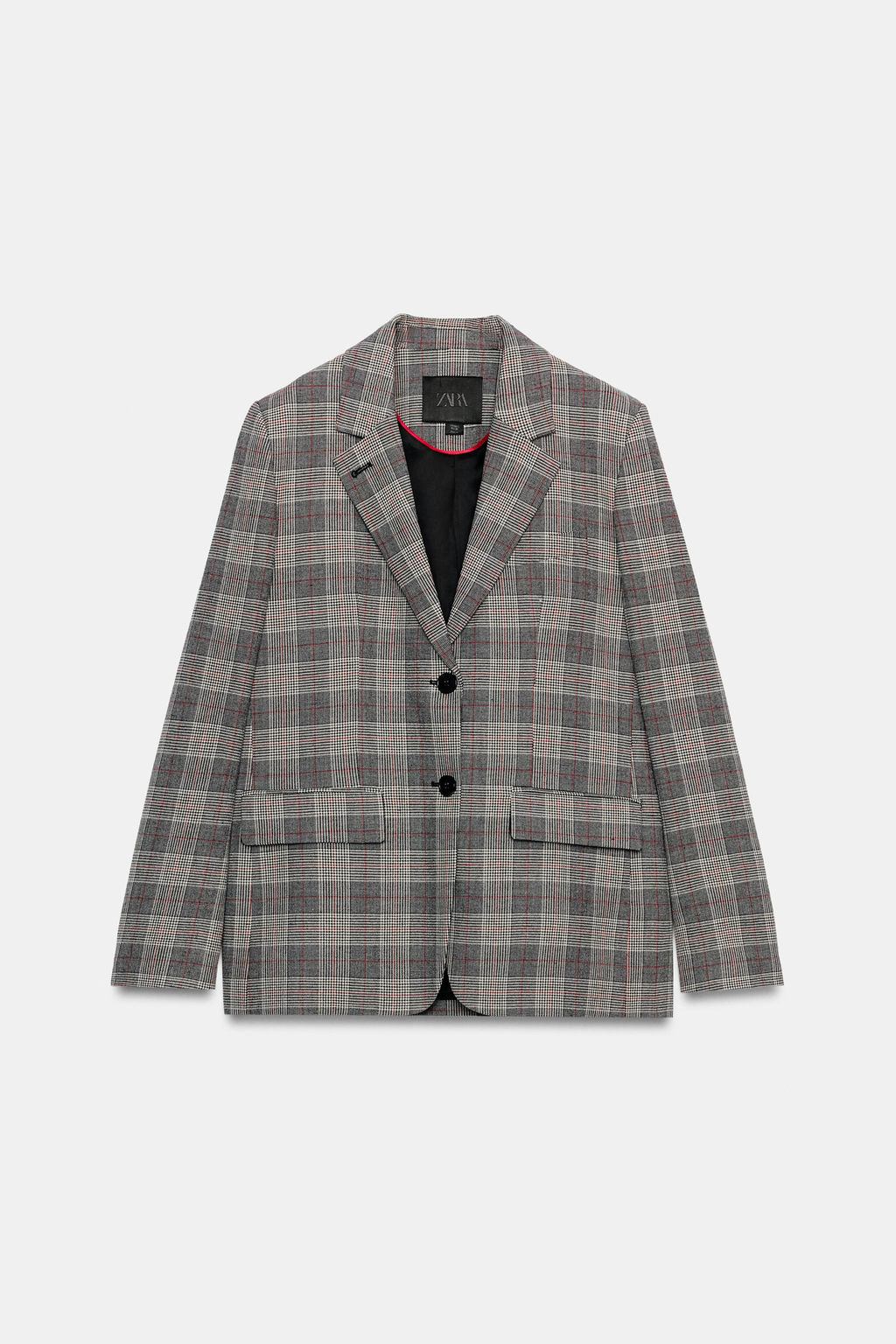 BLAZER CUADROS ZW COLLECTION / Gris - Zara фото 8