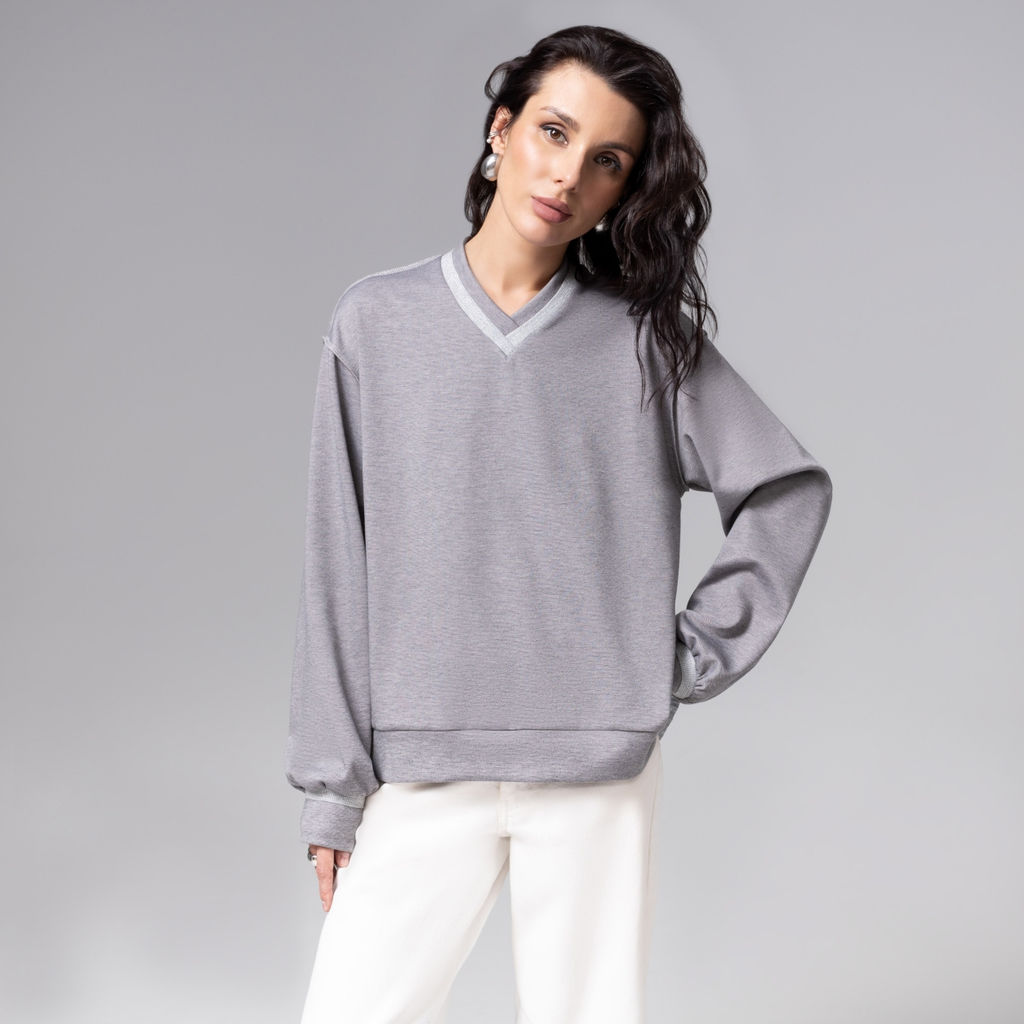 Свитшот со швами наружу, Успех в руках (серый) - Charutti фото 6