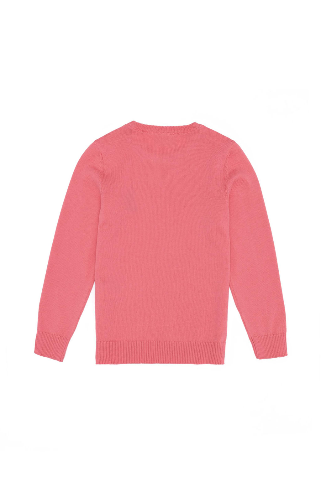 K_z _ocuk A__k Pembe Basic Bisiklet Yaka Kazak
