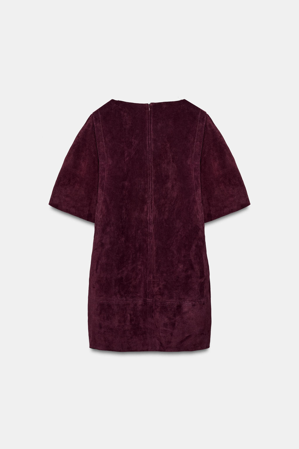 100% LEATHER SUEDE SHORT DRESS - Zara фото 13