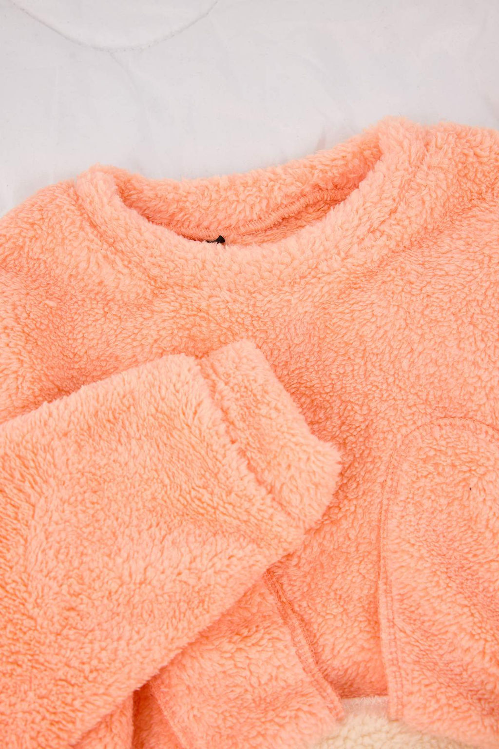 Pembe Mini Me Pelus Orme K?z Cocuk Pijama Tak?m? TKDAW26PT00014 - Trendyolmilla фото 7