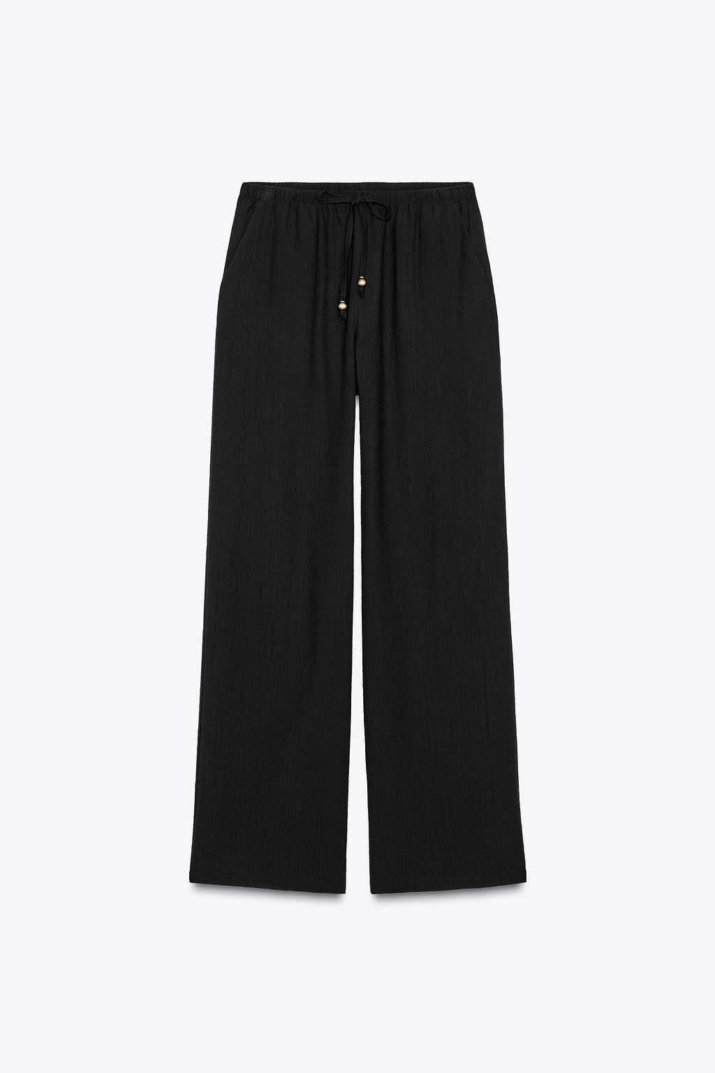 WIDE-LEG TROUSERS WITH ELASTIC WAISTBAND - Zara фото 37