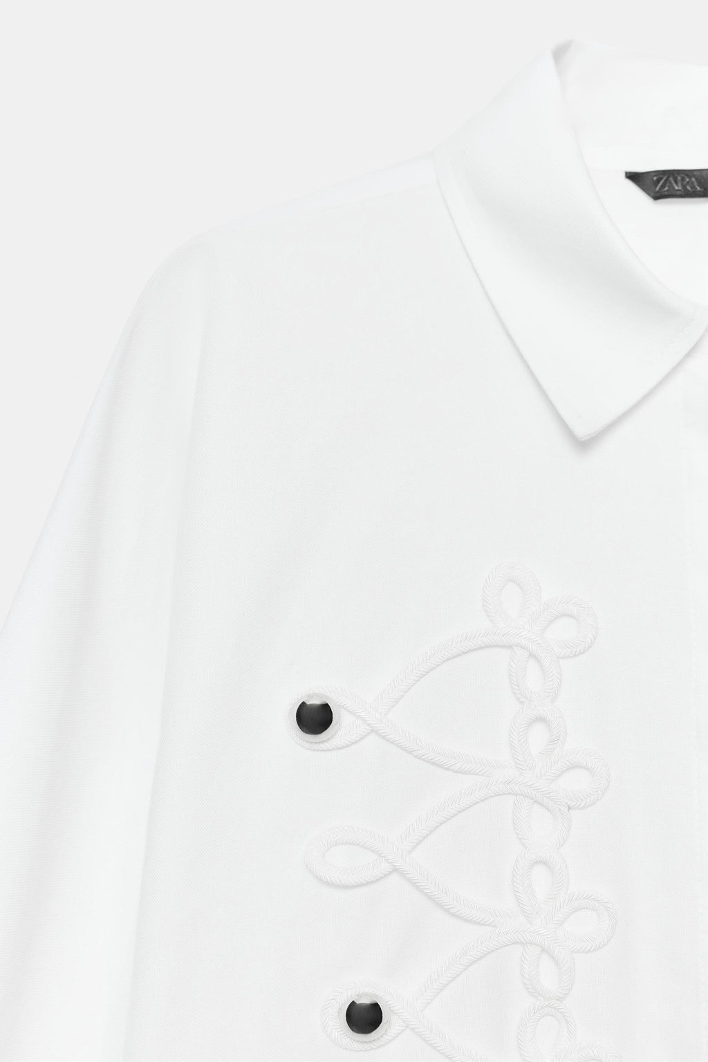 CAMISA POPEL?N ALAMARES / Blanco