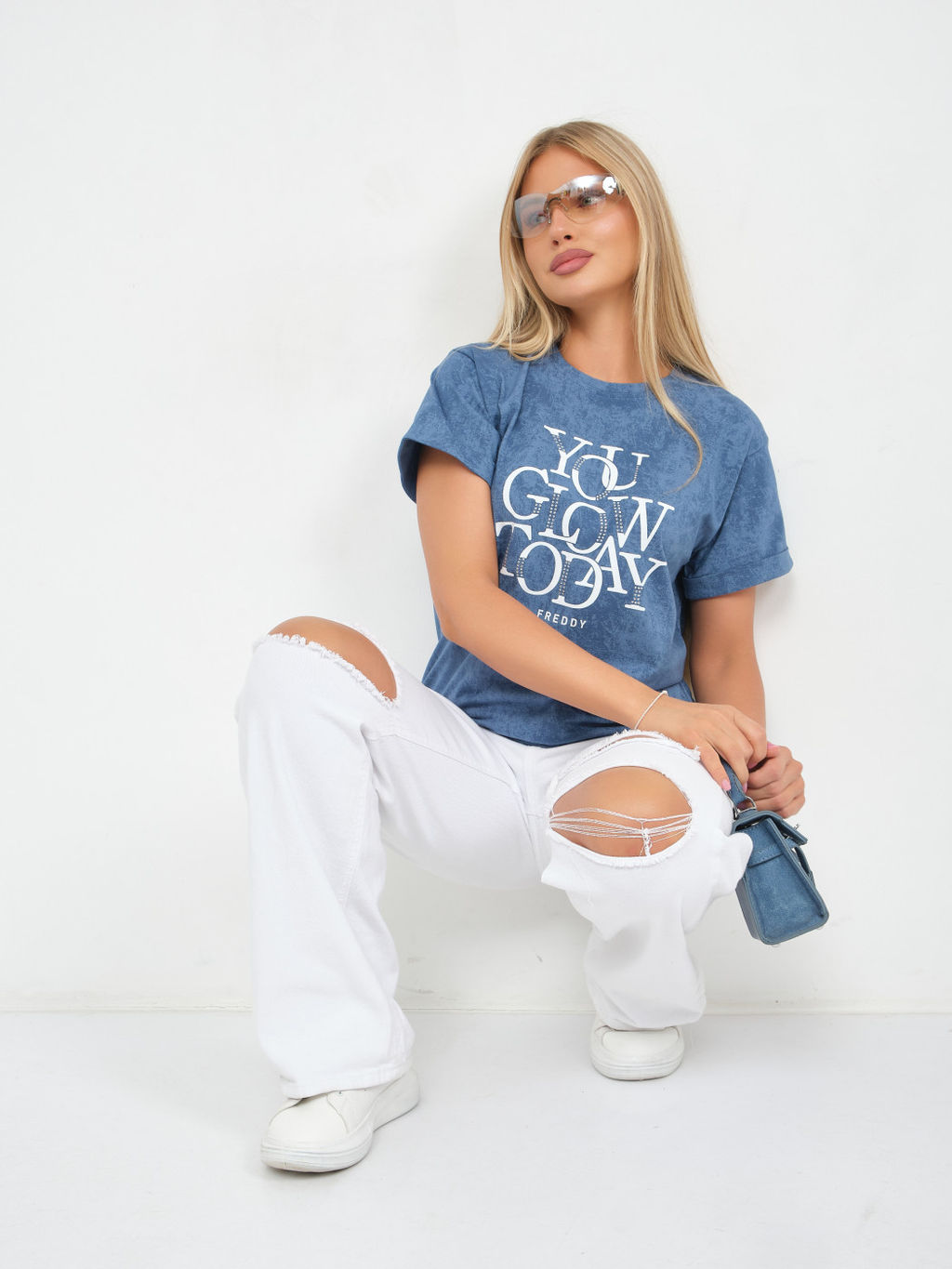 Футболка варенка Хлопок 100% Лиона индиго - Ивассорти фото 7