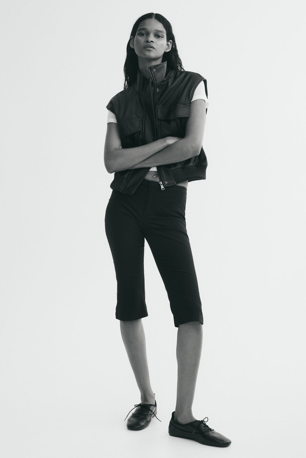 Oversized coated gilet - H&m фото 4