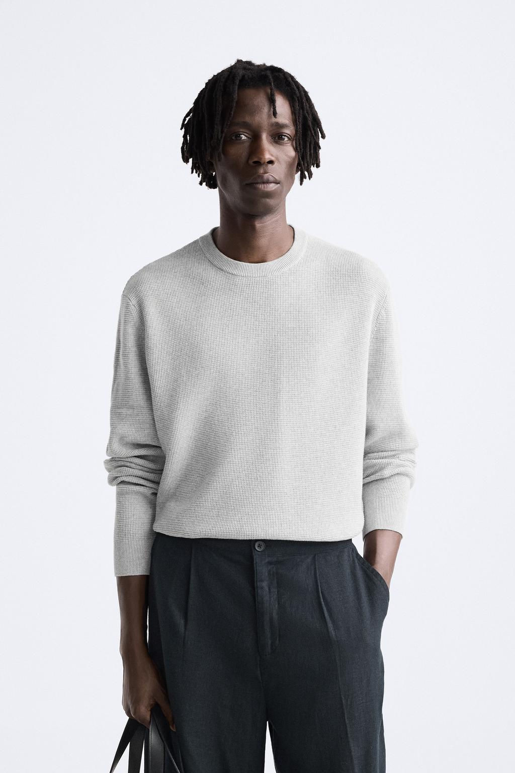 BASIC TEXTURED SWEATER - Zara фото 14