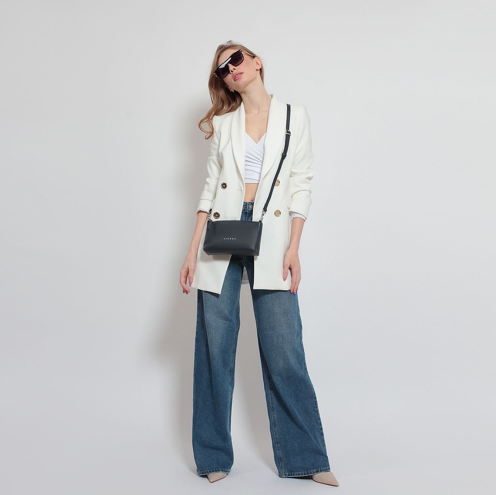 Женская кожаная сумка Richet 2830LN 357 Синий(s)  фото 5