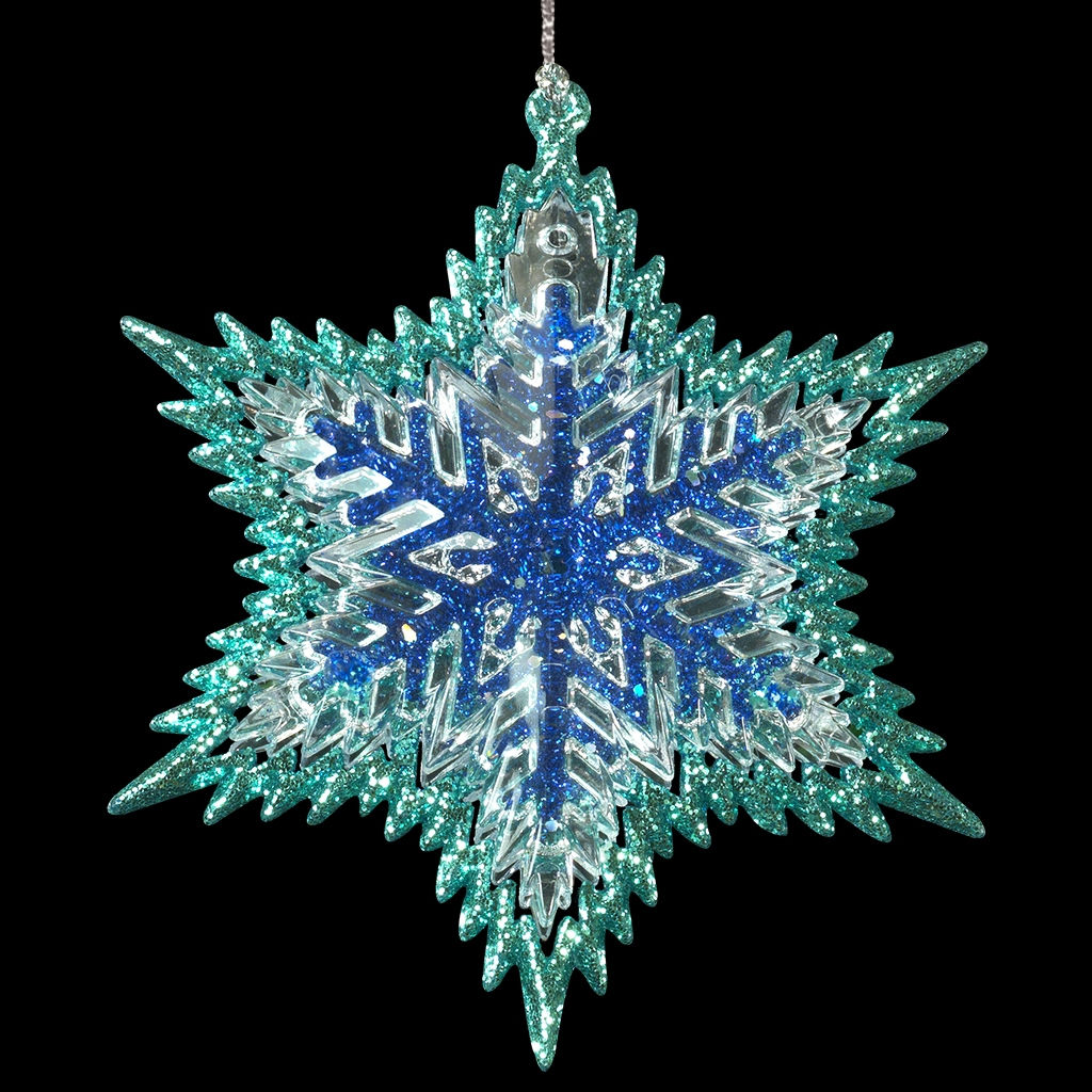 Цена за 1 шт. Украшение ErichKrause Лазурный снегопад 9.5см