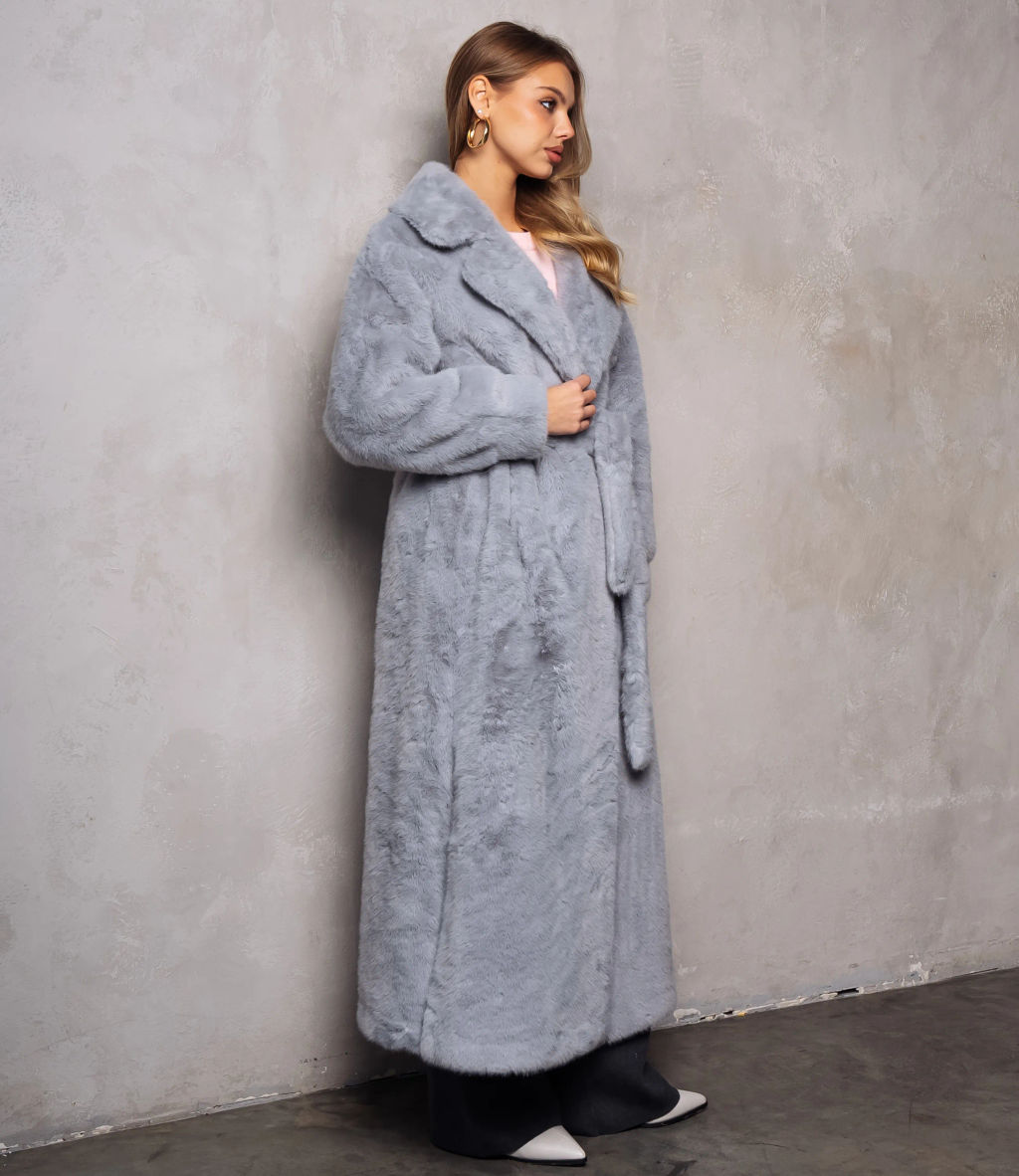Шуба #КТ5099, серый - Dommod фото 2