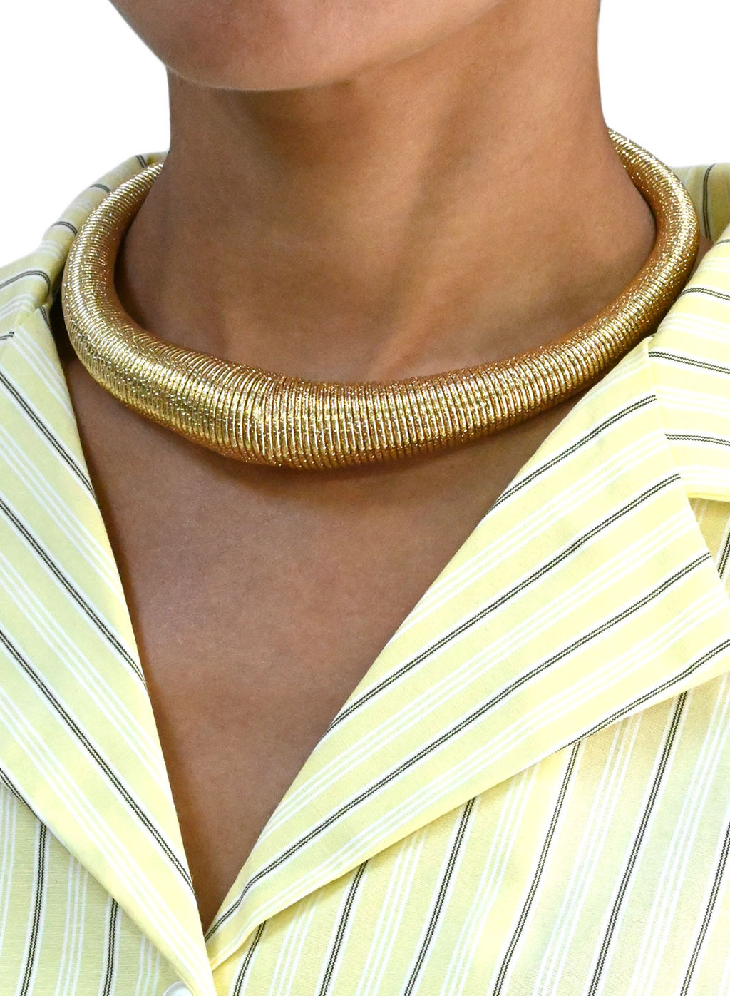 Колье-чокер металлический цвет золотистый, 40см