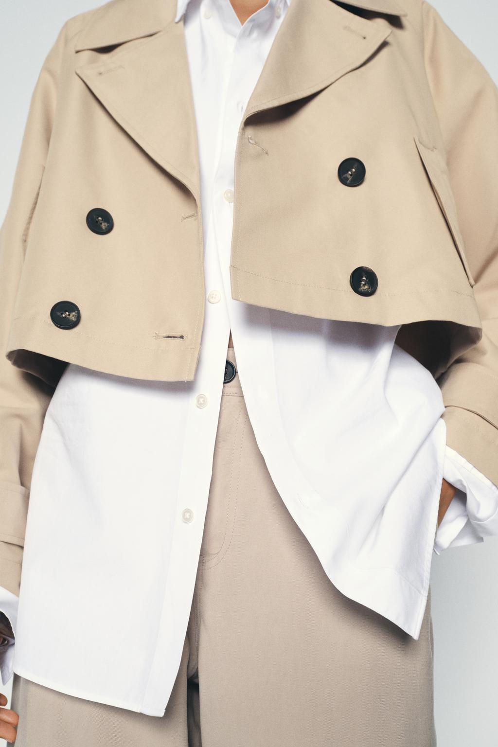 SHORT TRENCH-STYLE JACKET - Zara фото 5