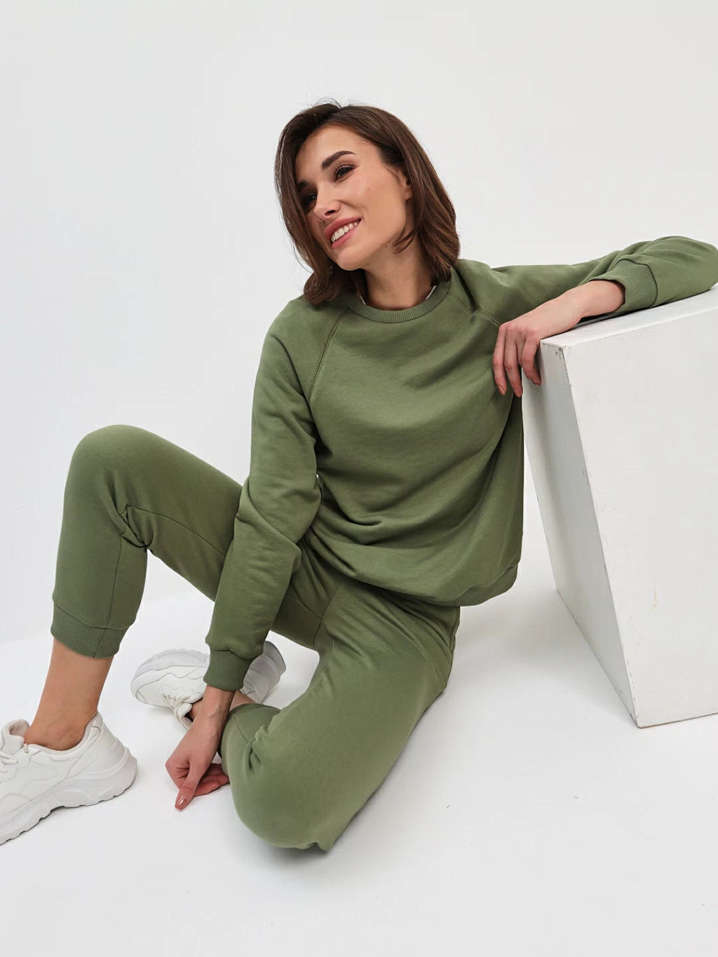 Брюки женские трикотажные KATHARINA KROSS KK-TRK-003K-оливковый  фото 7