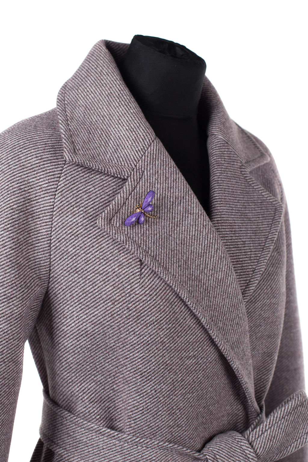 Пальто женское демисезонное Classic Reserve (пояс) - El podio фото 10