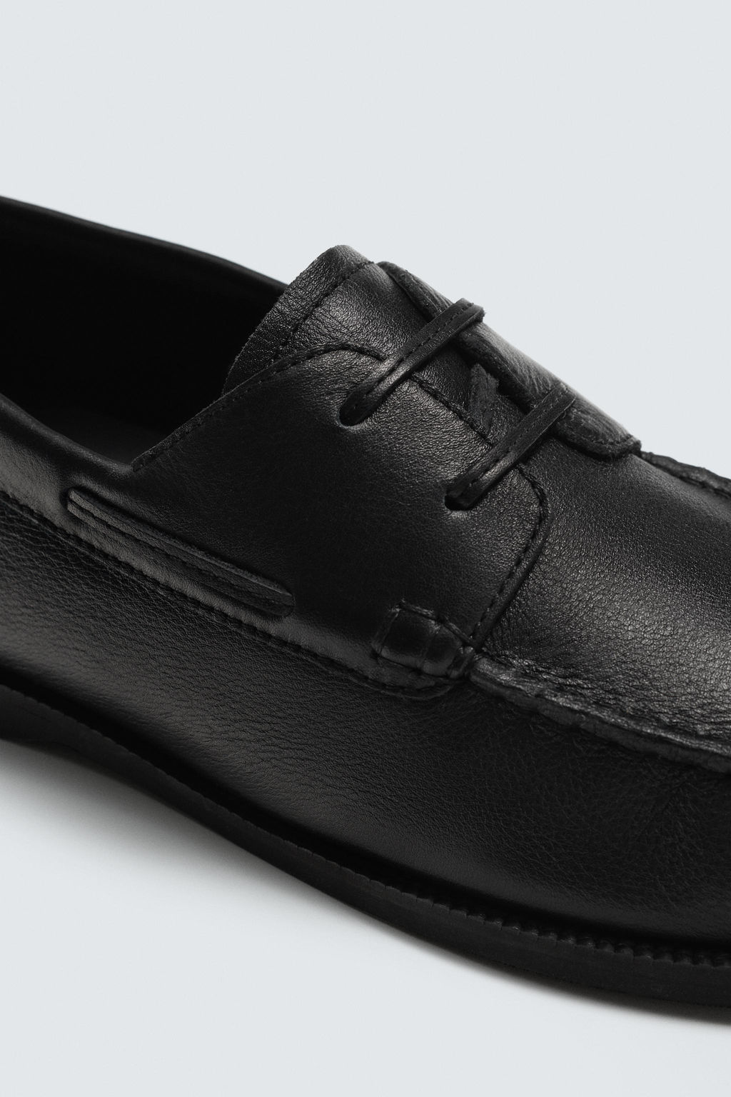 ZAPATO N?UTICO PIEL LIMITED EDITION / Negro - Zara фото 6