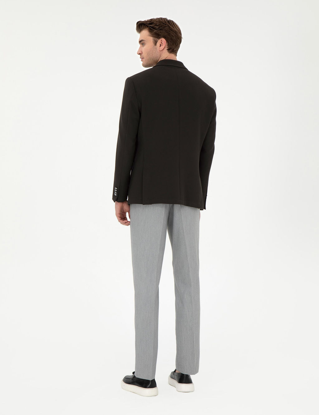 Gri Slim Fit Kuma_ Pantolon