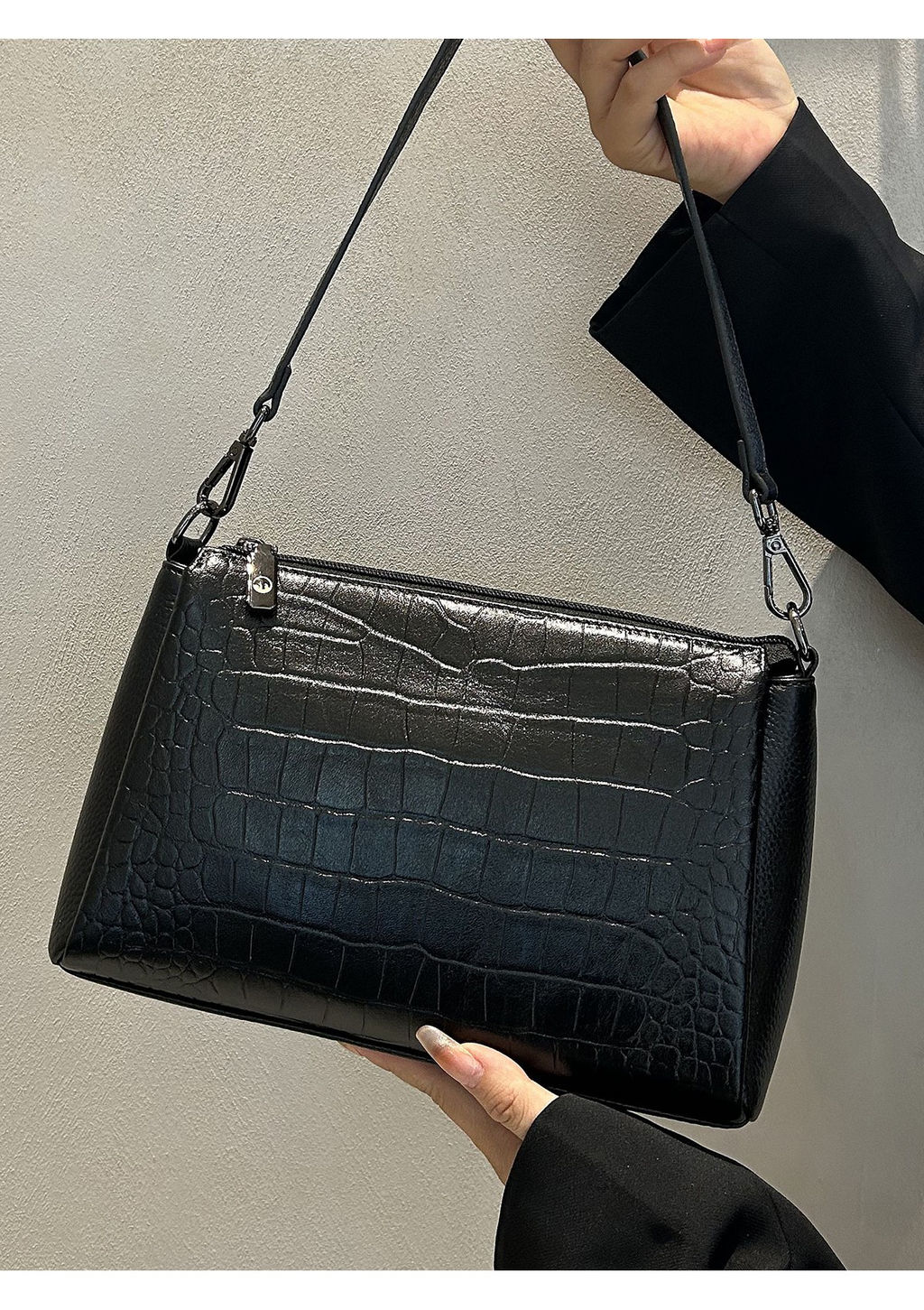 Cумка Lanotti LINNET CROCO 7001/Черный